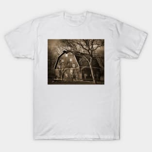 Red Barn In Sepia T-Shirt